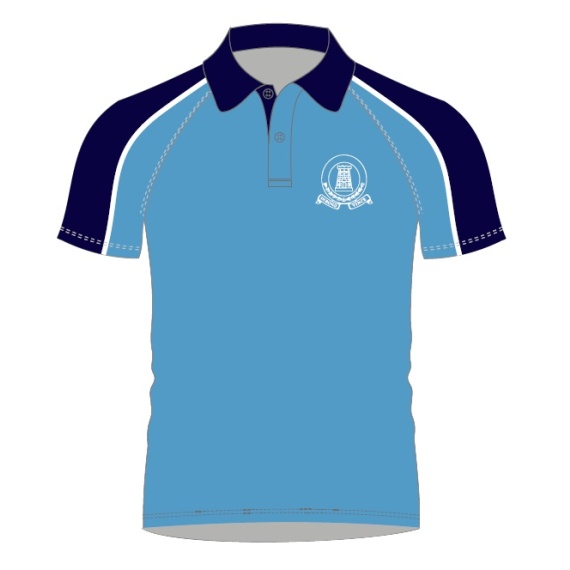 Tower House Blue Polo Shirt